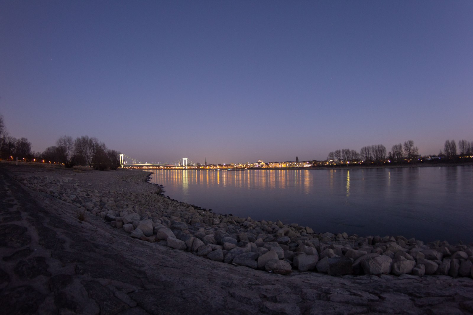 Rhine waterfront in Cologne