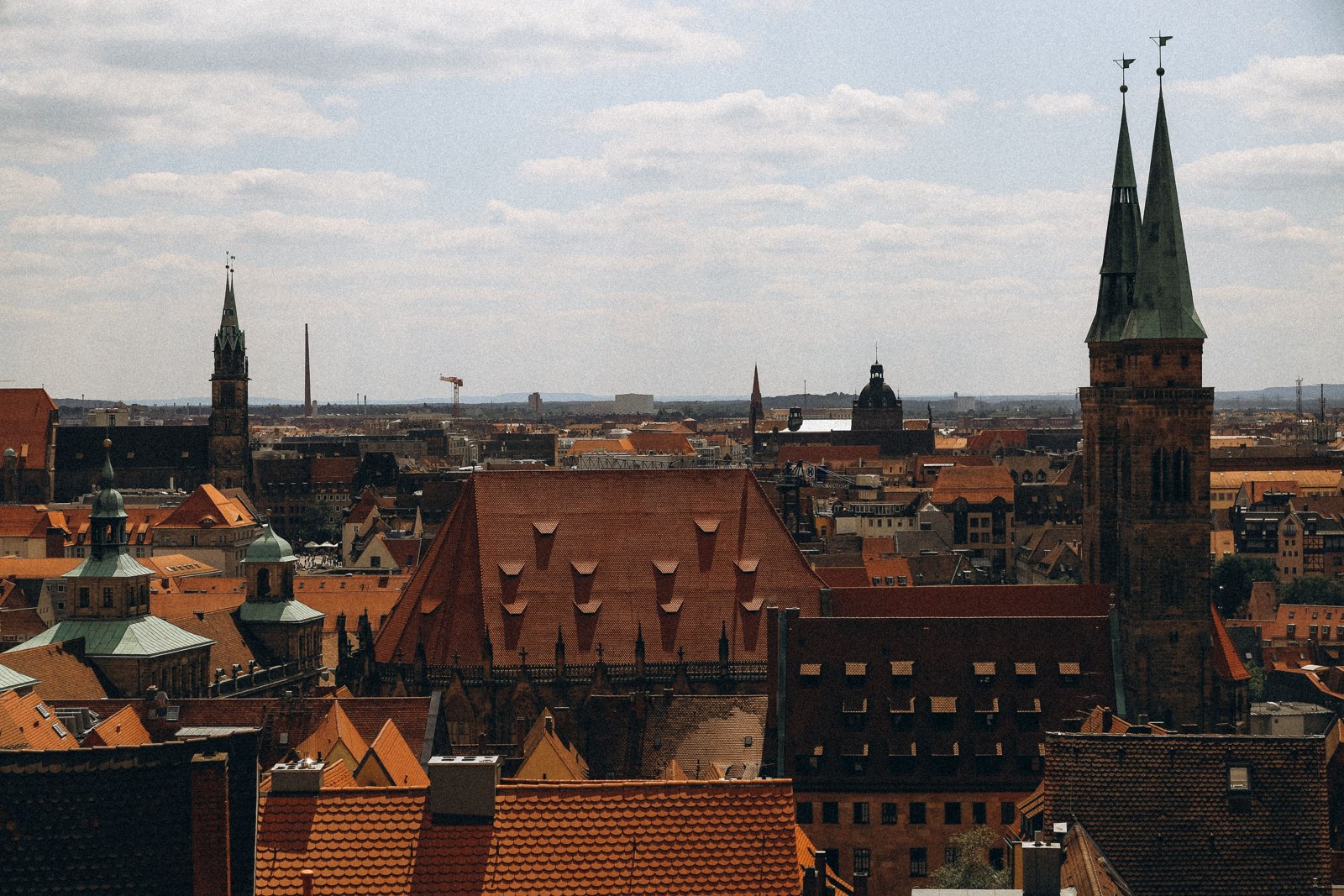 Nuremberg old town skyline
