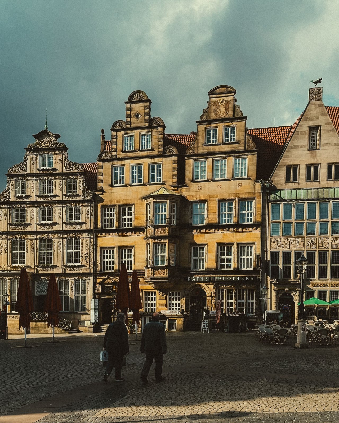 Historic buildings on Bremen market square
