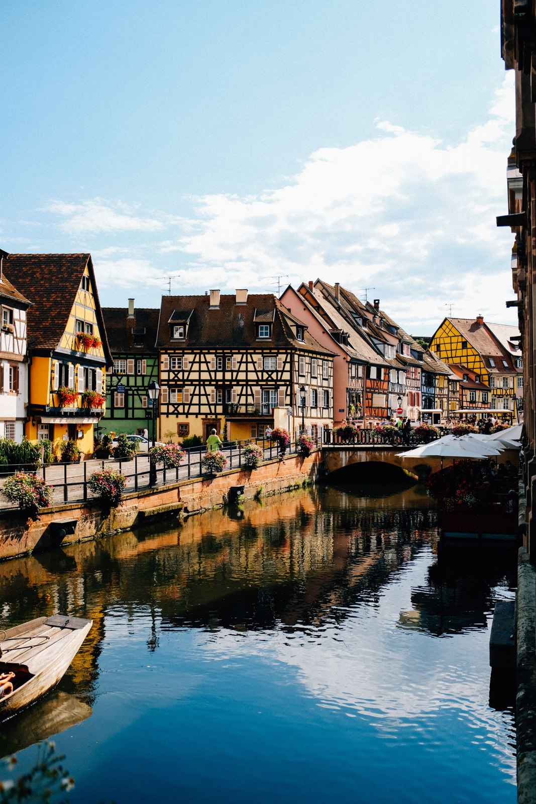 Canal and half-timbered houses in Colmar