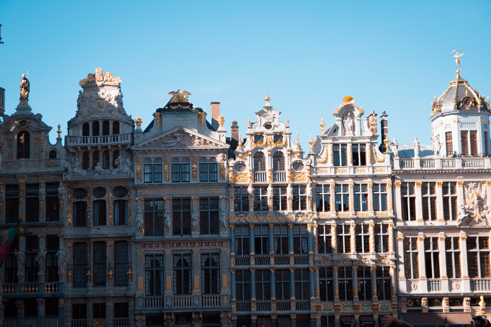 Historic buildings at Grand Place in Brussels