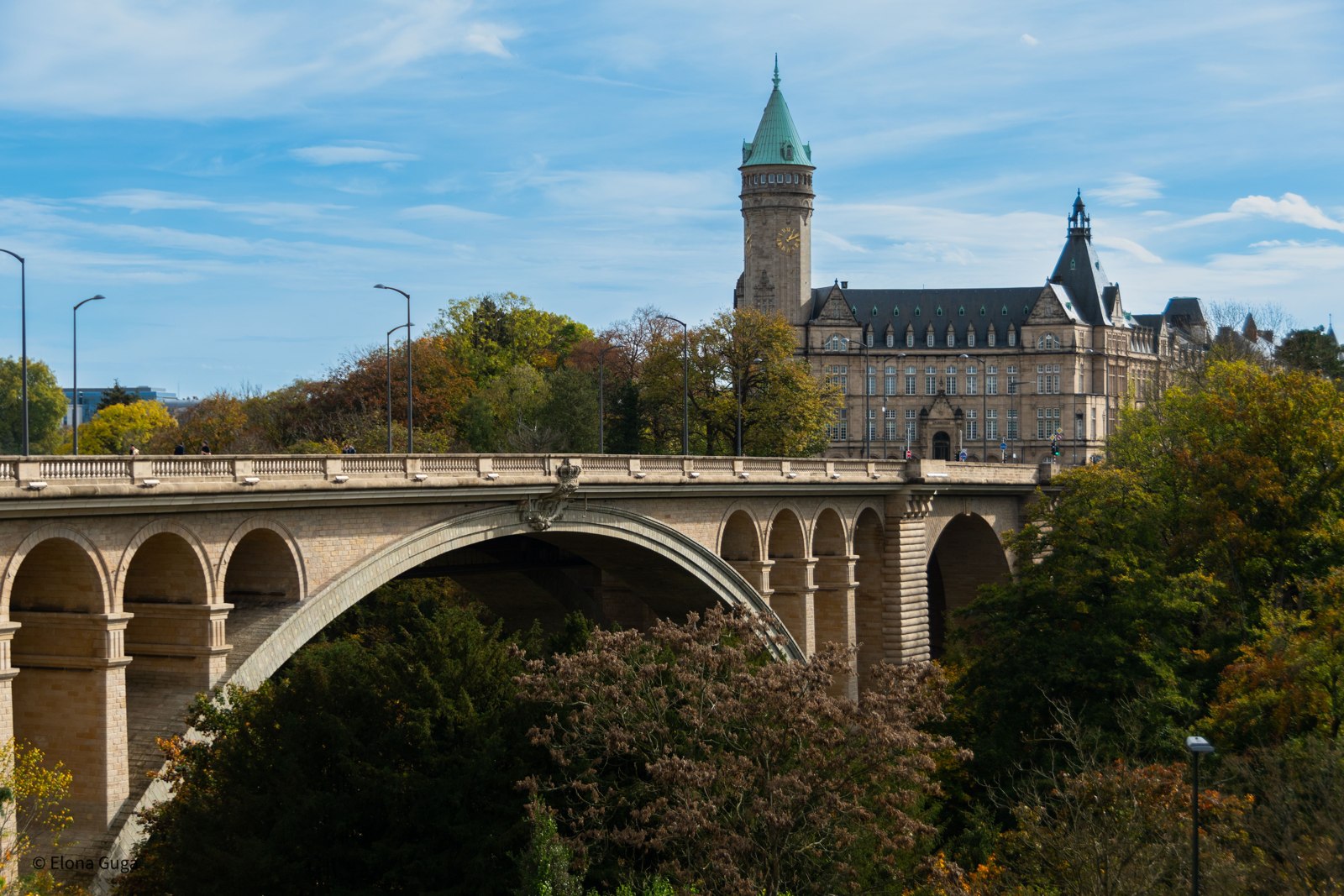 Luxembourg and the Adolphe Bridge
