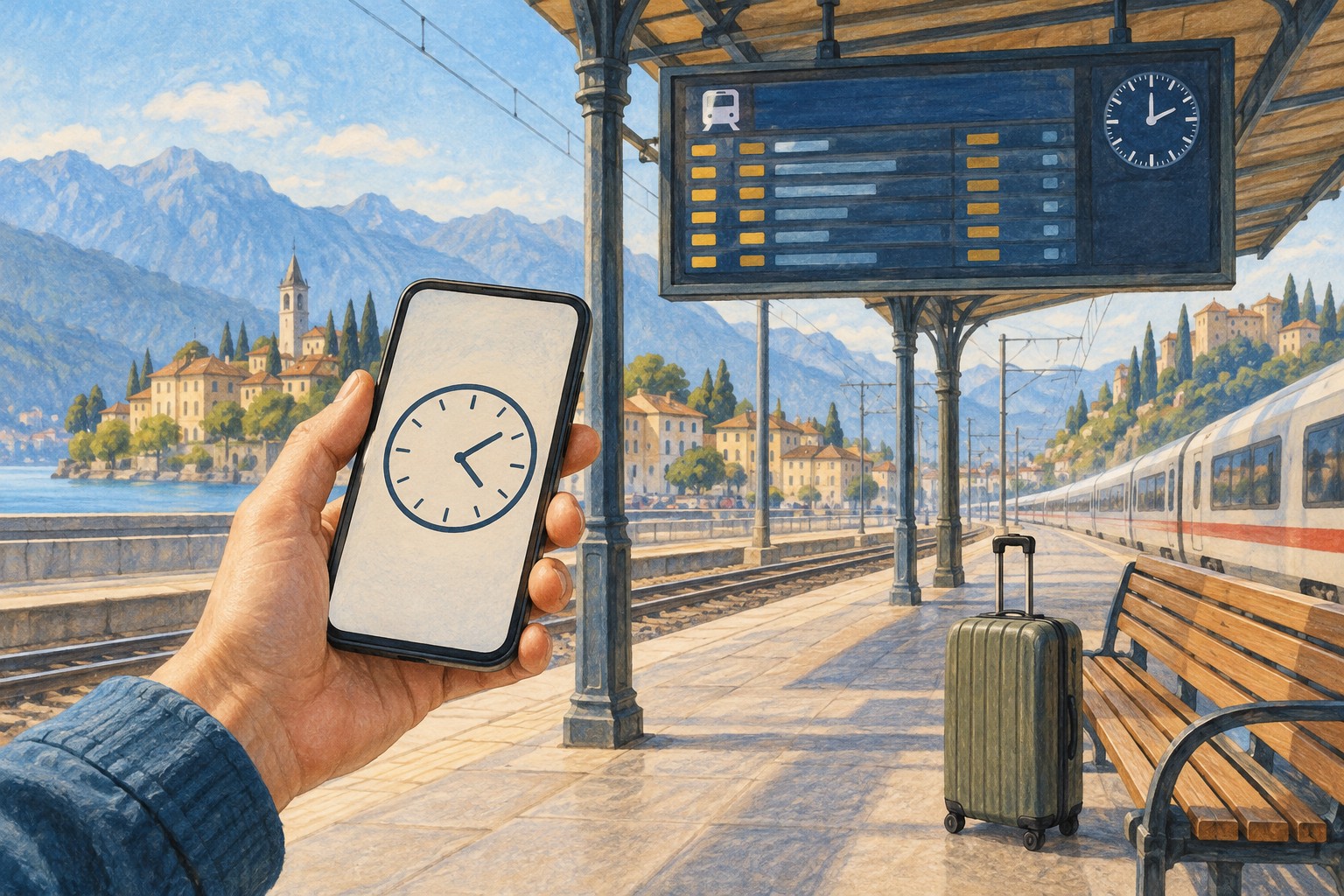 Organising next steps during a train delay