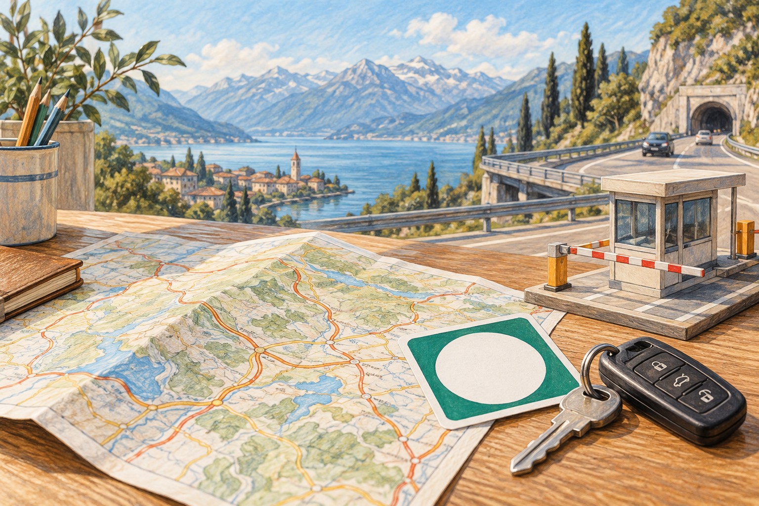 Route planning with tolls and vignettes