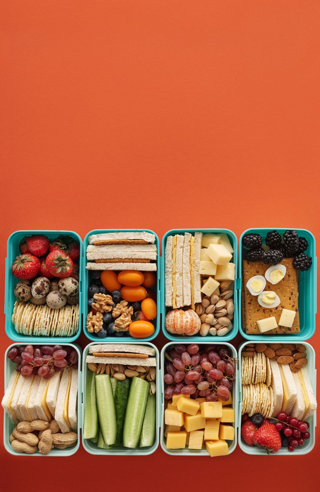 Snacks in reusable containers