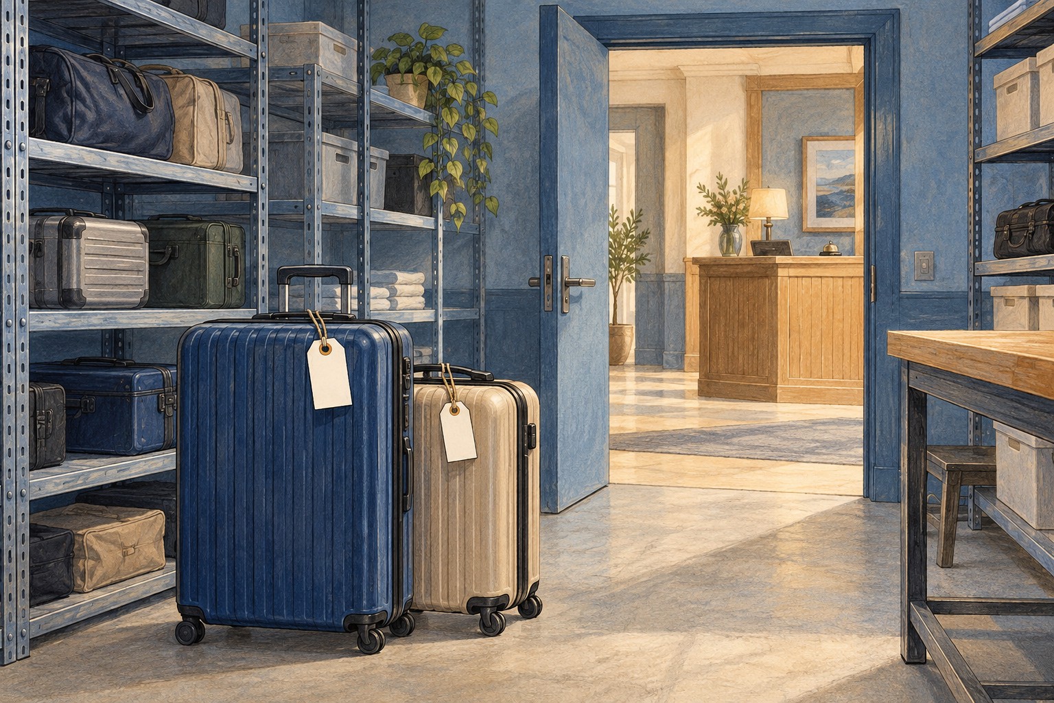 Gepäck vor dem Check-in aufbewahren