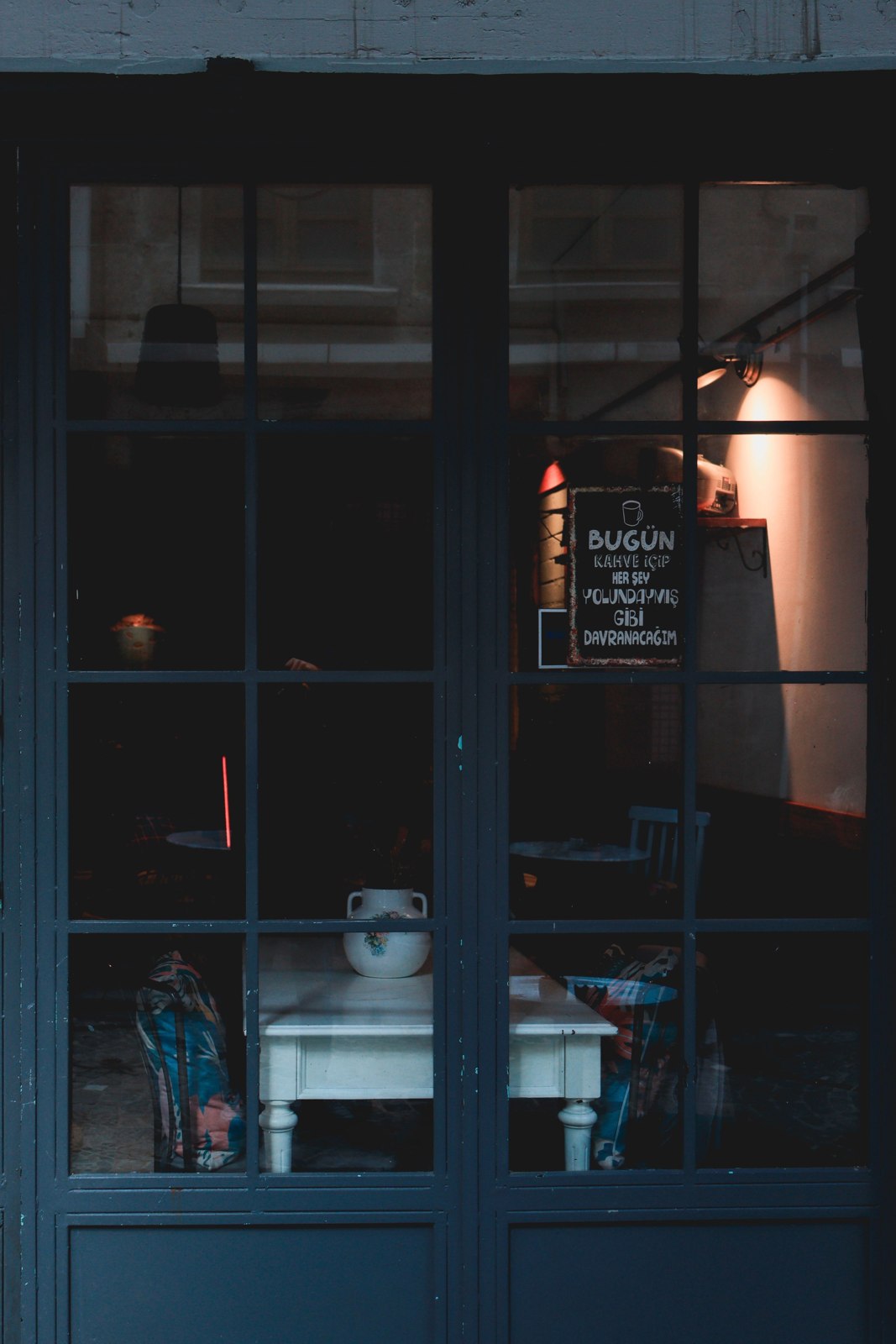 Closed cafe frontage
