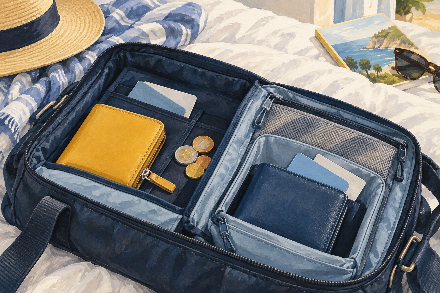 Illustration: Wallets and payment methods stored separately